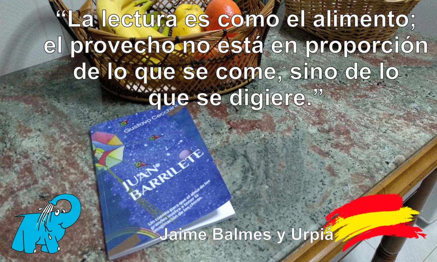 La lectura es como el alimento; el provecho no está en proporción de lo que se come, sino de los que se digiere.